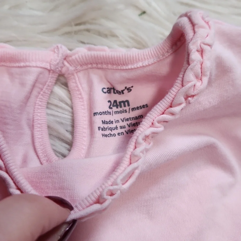 (2) Carter's Shirt/onesie- size 24 months